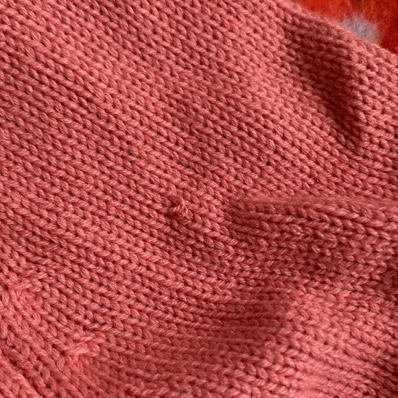 NWT LC Lauren Conrad Women’s XS Coral Pointelle Ruffle Cardigan - Picture 7 of 7